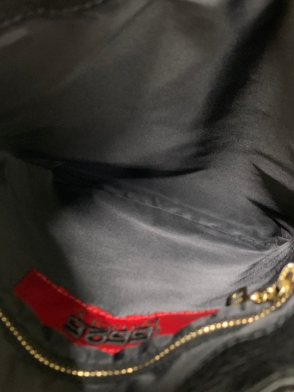 【中古品】【レディース】 PORTER ポーター × 5525 GALLERY ５５２５ギャラリー FRINGE POUCH 5525-LP10 フリンジポーチ 巾着 バッグ レザー レディース 188-251121-em-07-min カラー：ブラック 万代Net店