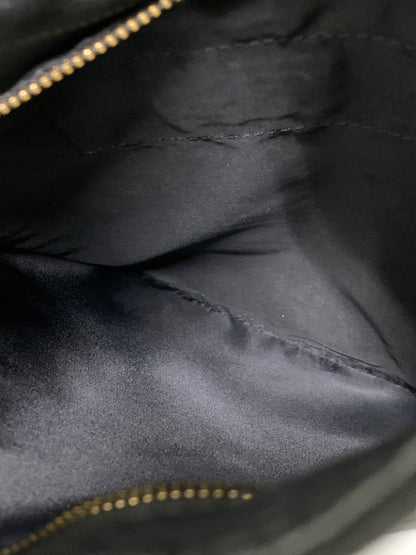 【中古品】【レディース】 PORTER ポーター × 5525 GALLERY ５５２５ギャラリー FRINGE POUCH 5525-LP10 フリンジポーチ 巾着 バッグ レザー レディース 188-251121-em-07-min カラー：ブラック 万代Net店