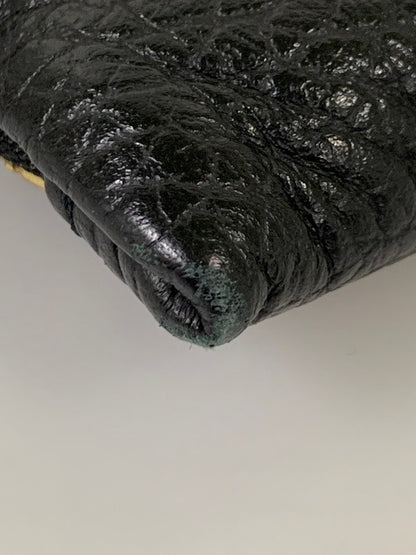 【中古品】【レディース】 PORTER ポーター × 5525 GALLERY ５５２５ギャラリー FRINGE POUCH 5525-LP10 フリンジポーチ 巾着 バッグ レザー レディース 188-251121-em-07-min カラー：ブラック 万代Net店