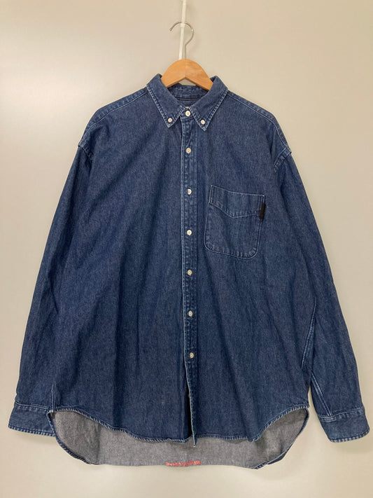 【中古品】【メンズ】 SEDAN ALL-PURPOSE セダンオールパーパス 22AW BIG DENIM SHIRT SD22F-SH03 ビッグデニムシャツ 長袖 トップス 140-251119-kk-10-min サイズ：XL カラー：インディゴ 万代Net店