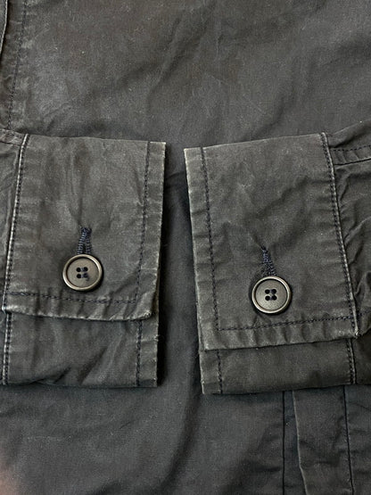 【現状渡し品】【メンズ】 MONCLER モンクレール 00's ZIP UP BLOUSON 00年代 ジップアップブルゾン ライトアウター ジャケット 茶タグ 141-251119-kk-31-min サイズ：2 カラー：ブラック 万代Net店