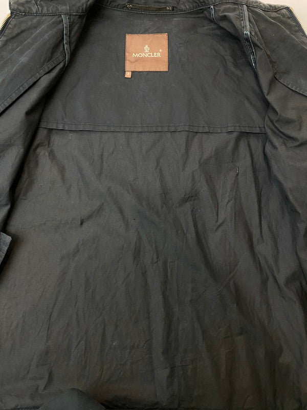 【現状渡し品】【メンズ】 MONCLER モンクレール 00's ZIP UP BLOUSON 00年代 ジップアップブルゾン ライトアウター ジャケット 茶タグ 141-251119-kk-31-min サイズ：2 カラー：ブラック 万代Net店
