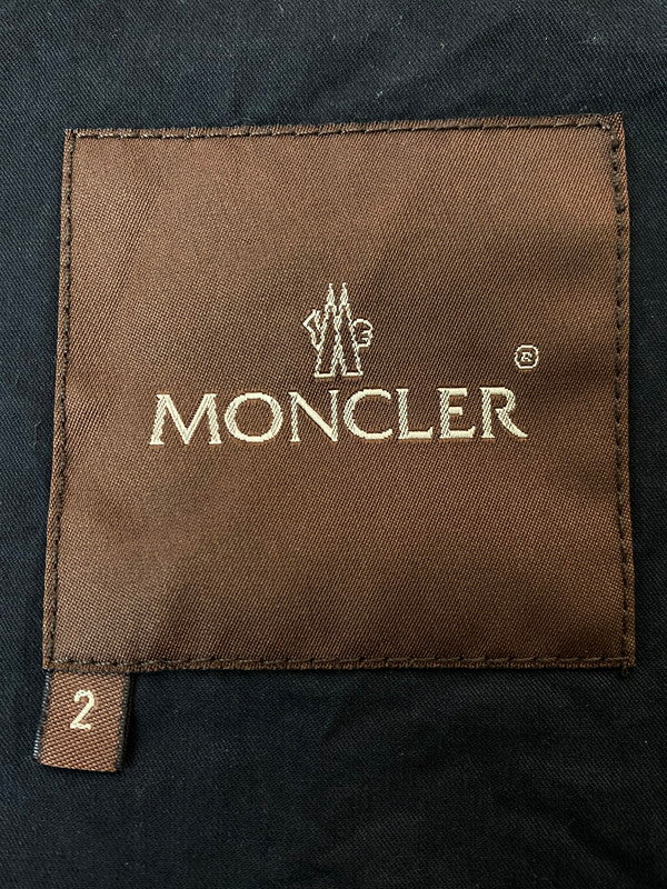 【現状渡し品】【メンズ】 MONCLER モンクレール 00's ZIP UP BLOUSON 00年代 ジップアップブルゾン ライトアウター ジャケット 茶タグ 141-251119-kk-31-min サイズ：2 カラー：ブラック 万代Net店