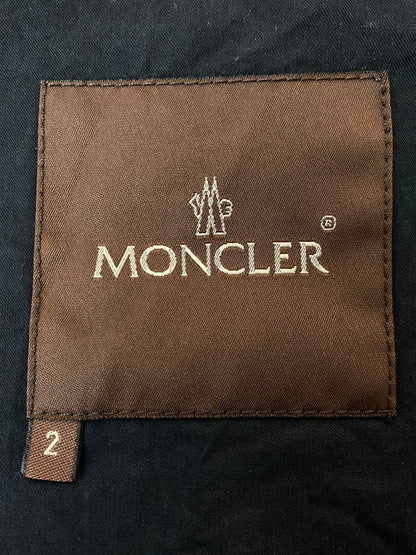 【現状渡し品】【メンズ】 MONCLER モンクレール 00's ZIP UP BLOUSON 00年代 ジップアップブルゾン ライトアウター ジャケット 茶タグ 141-251119-kk-31-min サイズ：2 カラー：ブラック 万代Net店