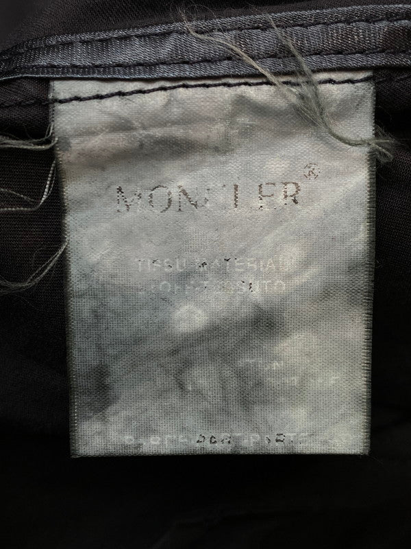 【現状渡し品】【メンズ】 MONCLER モンクレール 00's ZIP UP BLOUSON 00年代 ジップアップブルゾン ライトアウター ジャケット 茶タグ 141-251119-kk-31-min サイズ：2 カラー：ブラック 万代Net店