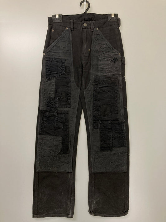【中古品】【メンズ】 DENIM ＆ SUPPLY RALPH LAUREN デニムアンドサプライラルフローレン パッチワークペインターパンツ ボトムス 158-251122-AS-24-min サイズ：27/32 カラー：ブラック 万代Net店