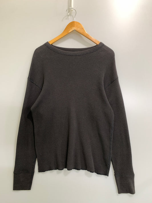 【中古品】【メンズ】 CIOTA シオタ WAFFLE MESH LONG SLEEVE T-SHIRT CSLM-121M ワッフル メッシュ ロング スリーブ 長袖 Tシャツ メンズ トップス 140-260731-em-49-min カラー：グレー 万代Net店