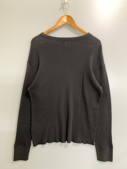 【中古品】【メンズ】 CIOTA シオタ WAFFLE MESH LONG SLEEVE T-SHIRT CSLM-121M ワッフル メッシュ ロング スリーブ 長袖 Tシャツ メンズ トップス 140-260731-em-49-min カラー：グレー 万代Net店