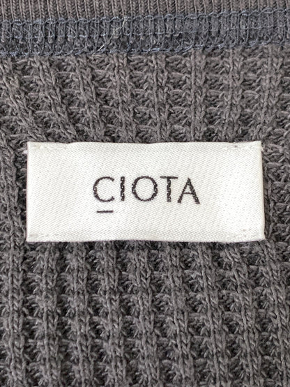 【中古品】【メンズ】 CIOTA シオタ WAFFLE MESH LONG SLEEVE T-SHIRT CSLM-121M ワッフル メッシュ ロング スリーブ 長袖 Tシャツ メンズ トップス 140-260731-em-49-min カラー：グレー 万代Net店