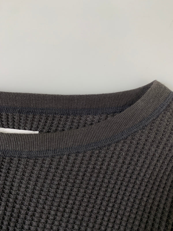 【中古品】【メンズ】 CIOTA シオタ WAFFLE MESH LONG SLEEVE T-SHIRT CSLM-121M ワッフル メッシュ ロング スリーブ 長袖 Tシャツ メンズ トップス 140-260731-em-49-min カラー：グレー 万代Net店