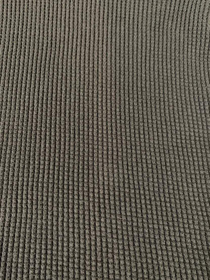 【中古品】【メンズ】 CIOTA シオタ WAFFLE MESH LONG SLEEVE T-SHIRT CSLM-121M ワッフル メッシュ ロング スリーブ 長袖 Tシャツ メンズ トップス 140-260731-em-49-min カラー：グレー 万代Net店