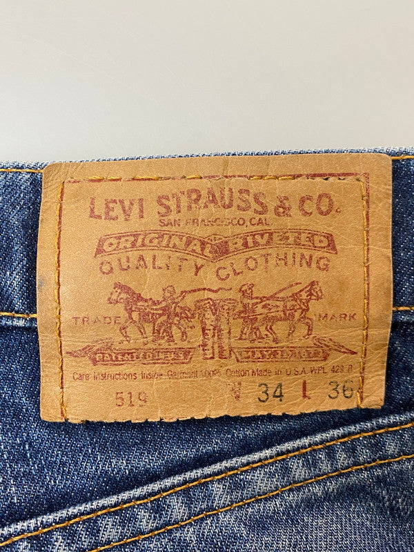 【現状渡し品】【メンズ】 Levi's リーバイス 90S 519 DENIM PANT ヴィンテージ デニム パンツ 90年代 メンズ ボトムス ジーパン ジーンズ 157-251121-em-28-min サイズ：W34×L36 カラー：インディゴブルー 万代Net店