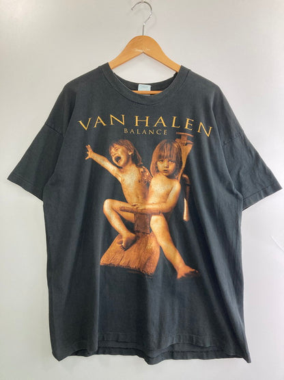 【現状渡し品】【メンズ】 VAN HALEN ヴァン・ヘイレン 90's BALANCE TOUR TEE 90年代 バランスツアー Tシャツ 半袖 トップス 146-251120-kk-15-min サイズ：XL カラー：ブラック 万代Net店