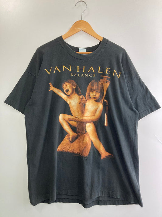 【現状渡し品】【メンズ】 VAN HALEN ヴァン・ヘイレン 90's BALANCE TOUR TEE 90年代 バランスツアー Tシャツ 半袖 トップス 146-251120-kk-15-min サイズ：XL カラー：ブラック 万代Net店