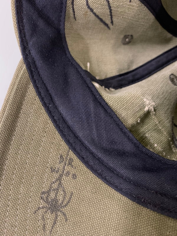 【中古品】【メンズ/レディース】 READY MADE レディメイド × DR.WOO ドクターウー CAP TATOO REDW-CO-KH-00-00-02 キャップ タトゥー 帽子 ヴィンテージ 185-251121-em-08-min サイズ：ONE SIZE カラー：オリーブ 万代Net店