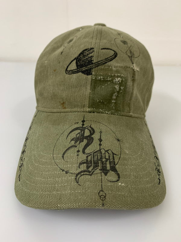 【中古品】【メンズ/レディース】 READY MADE レディメイド × DR.WOO ドクターウー CAP TATOO REDW-CO-KH-00-00-02 キャップ タトゥー 帽子 ヴィンテージ 185-251121-em-08-min サイズ：ONE SIZE カラー：オリーブ 万代Net店