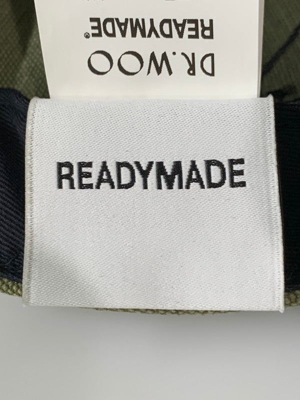【中古品】【メンズ/レディース】 READY MADE レディメイド × DR.WOO ドクターウー CAP TATOO REDW-CO-KH-00-00-02 キャップ タトゥー 帽子 ヴィンテージ 185-251121-em-08-min サイズ：ONE SIZE カラー：オリーブ 万代Net店