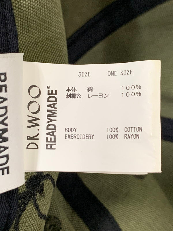 【中古品】【メンズ/レディース】 READY MADE レディメイド × DR.WOO ドクターウー CAP TATOO REDW-CO-KH-00-00-02 キャップ タトゥー 帽子 ヴィンテージ 185-251121-em-08-min サイズ：ONE SIZE カラー：オリーブ 万代Net店