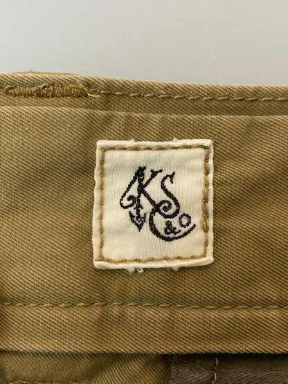 【中古品】【メンズ】 KAPTAIN SUNSHINE 2TUCK TROUSERS PANTS KS6SPT01 キャプテンサンシャイン 2タックトラウザーズパンツ ボトムス 151-251125-yn-14-min サイズ：32 カラー：カーキベースで角度によって色味が変わって見えます 万代Net店