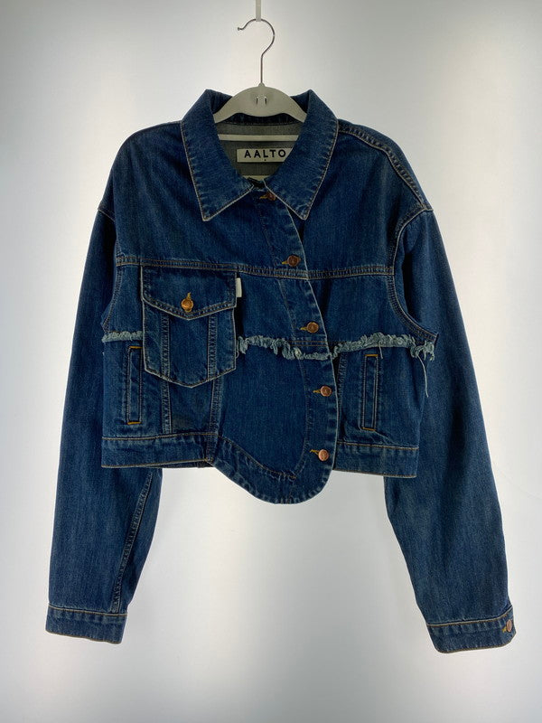 【中古品】【レディース】 AALTO アルート DENIM JACKET デニム ジャケット レディース アウター 169-260322-em-39-min サイズ：32 カラー：インディゴブルー 万代Net店
