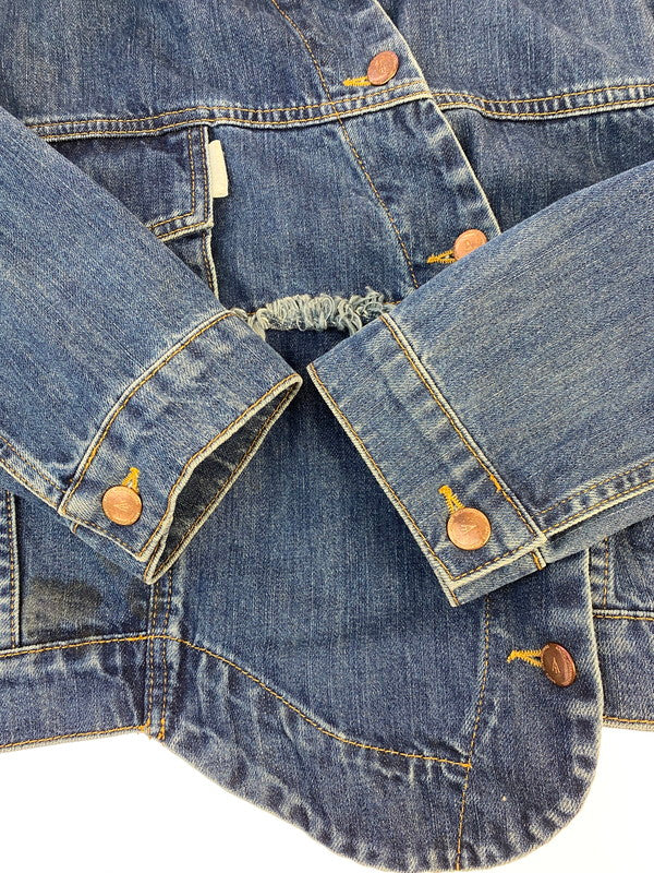 【中古品】【レディース】 AALTO アルート DENIM JACKET デニム ジャケット レディース アウター 169-260322-em-39-min サイズ：32 カラー：インディゴブルー 万代Net店