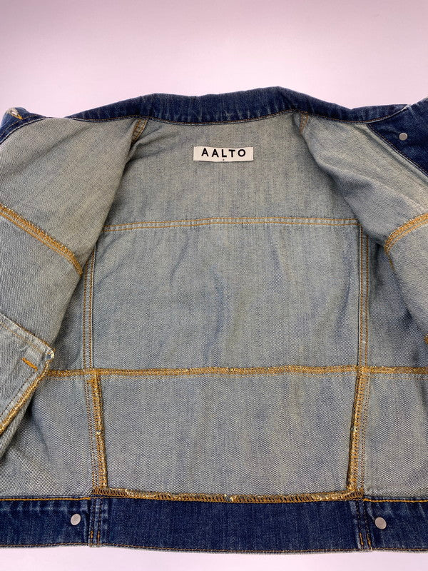 【中古品】【レディース】 AALTO アルート DENIM JACKET デニム ジャケット レディース アウター 169-260322-em-39-min サイズ：32 カラー：インディゴブルー 万代Net店