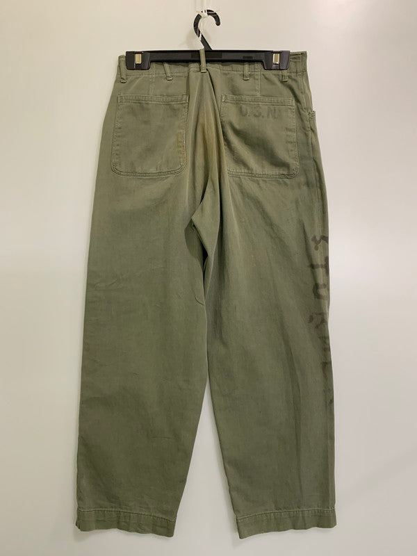【中古品】【メンズ】 U.S.NAVY アメリカ海軍 40's N-3 UTILITY TROUSERS VINTAGE 40年代 N-3 ユーティリティートラウザーズ ボトムス パンツ 157-251119-kk-29-min サイズ：表記無し 下記参照 カラー：ミリタリーグリーン 万代Net店