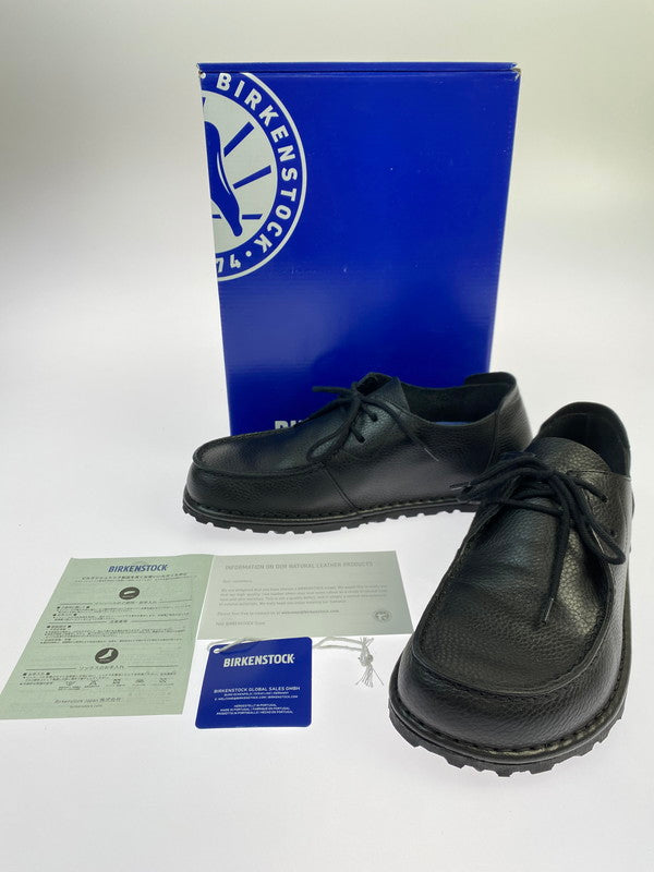 【中古美品】【メンズ】 BIRKENSTOCK ビルケンシュトック UTTI LACE 1029579 ウッティレース コンフォート フラットシューズ 革靴 164-251120-kk-44-min サイズ：41 カラー：BLACK 万代Net店