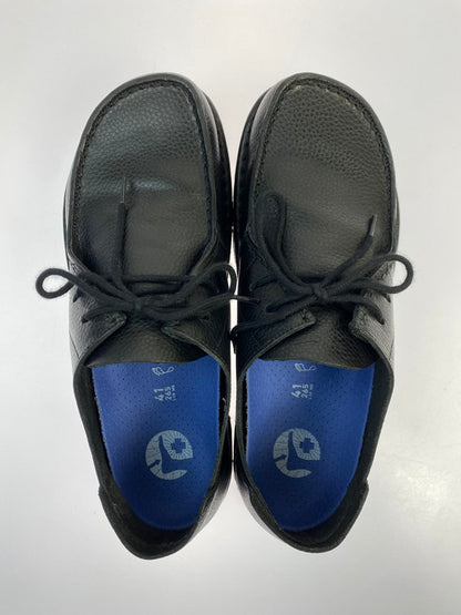 【中古美品】【メンズ】 BIRKENSTOCK ビルケンシュトック UTTI LACE 1029579 ウッティレース コンフォート フラットシューズ 革靴 164-251120-kk-44-min サイズ：41 カラー：BLACK 万代Net店