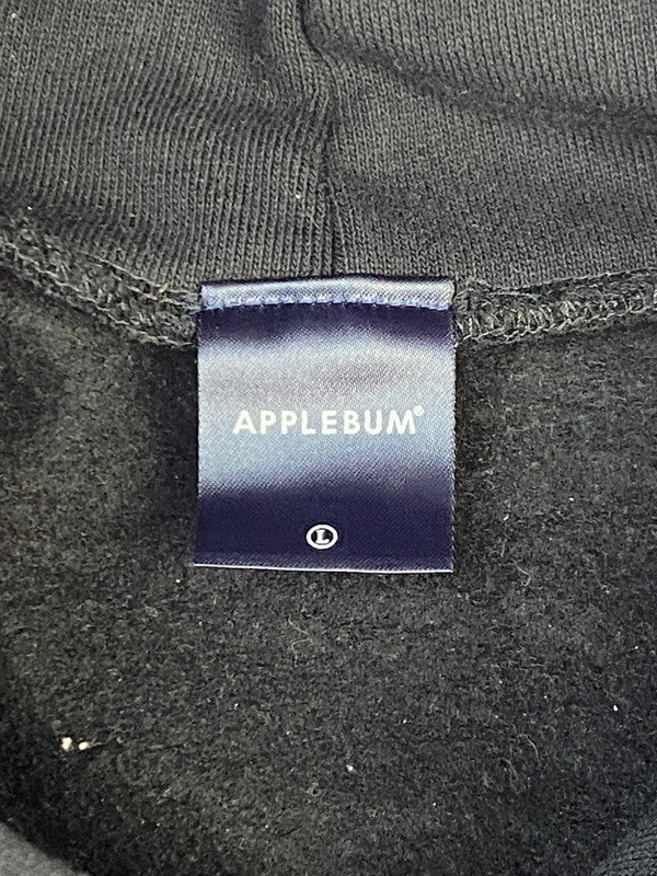 【中古品】【メンズ】 APPLEBUM アップルバム 2320413 THE SOARING MONARCH HEAVY SWEAT PARKA BLACK プルオーバーパーカー 142-251118-AS-25-min サイズ：L カラー：ブラック 万代Net店