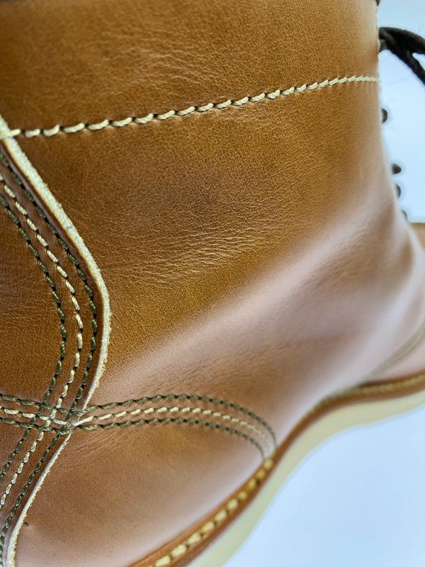 【中古品】【メンズ】 JOHN LOFGREN ジョン ロフグレン MOC TOE BOOTS モックトゥブーツ ワークブーツ メンズ 靴 164-251124-em-04-min カラー：ブラウン 万代Net店