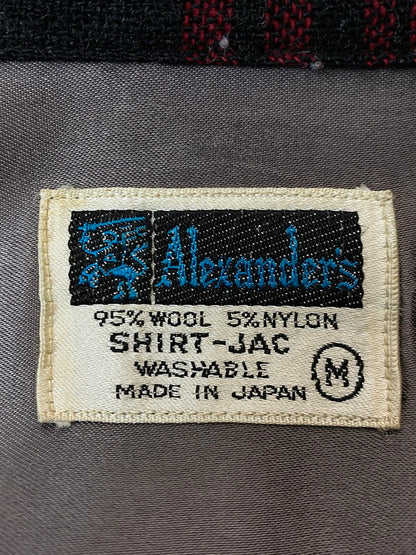 【中古品】【メンズ】 ALEXANDER'S 60's WOOL SHIRT アレクサンダース 60年代 ウールシャツ 長袖シャツ トップス 146-251125-yn-09-min サイズ：M カラー：レッド/ブラック 万代Net店