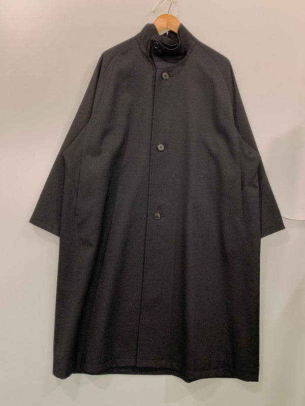 【中古品】【メンズ】 CABaN キャバン 23AW WOOL GABARDINE STAND COLLAR COAT 59-09-94-09001 ウールギャバジン スタンドカラー コート アウター 140-251119-kk-24-min サイズ：S カラー：ブラック 万代Net店