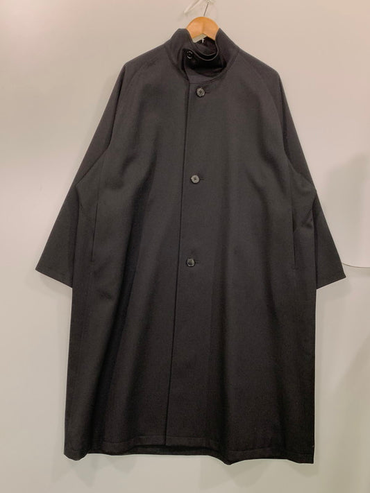 【中古品】【メンズ】 CABaN キャバン 23AW WOOL GABARDINE STAND COLLAR COAT 59-09-94-09001 ウールギャバジン スタンドカラー コート アウター 140-251119-kk-24-min サイズ：S カラー：ブラック 万代Net店