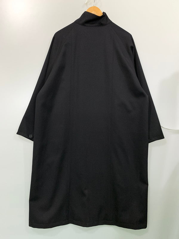 【中古品】【メンズ】 CABaN キャバン 23AW WOOL GABARDINE STAND COLLAR COAT 59-09-94-09001 ウールギャバジン スタンドカラー コート アウター 140-251119-kk-24-min サイズ：S カラー：ブラック 万代Net店