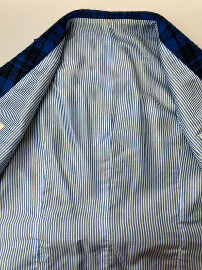 【中古品】【メンズ】 THE STYLIST JAPAN ザスタイリストジャパン HARRIS TWEED 3ピース ハリスツイード スリーピーススーツ メンズ セットアップ 140-251121-em-33-min サイズ：S カラー：ブルー/ブラック（チェック柄） 万代Net店