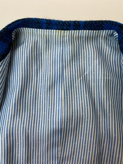 【中古品】【メンズ】 THE STYLIST JAPAN ザスタイリストジャパン HARRIS TWEED 3ピース ハリスツイード スリーピーススーツ メンズ セットアップ 140-251121-em-33-min サイズ：S カラー：ブルー/ブラック（チェック柄） 万代Net店