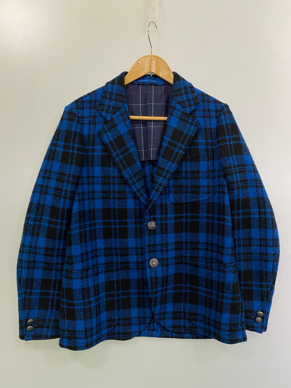 【中古品】【メンズ】 THE STYLIST JAPAN ザスタイリストジャパン HARRIS TWEED 3ピース ハリスツイード スリーピーススーツ メンズ セットアップ 140-251121-em-33-min サイズ：S カラー：ブルー/ブラック（チェック柄） 万代Net店