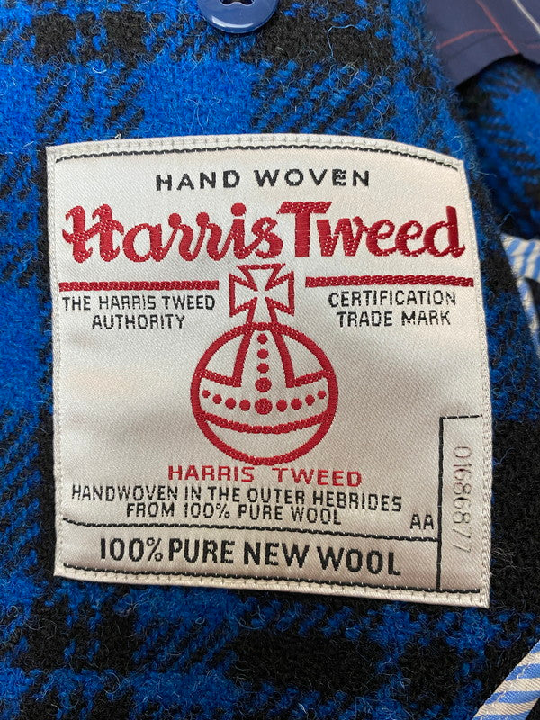 【中古品】【メンズ】 THE STYLIST JAPAN ザスタイリストジャパン HARRIS TWEED 3ピース ハリスツイード スリーピーススーツ メンズ セットアップ 140-251121-em-33-min サイズ：S カラー：ブルー/ブラック（チェック柄） 万代Net店