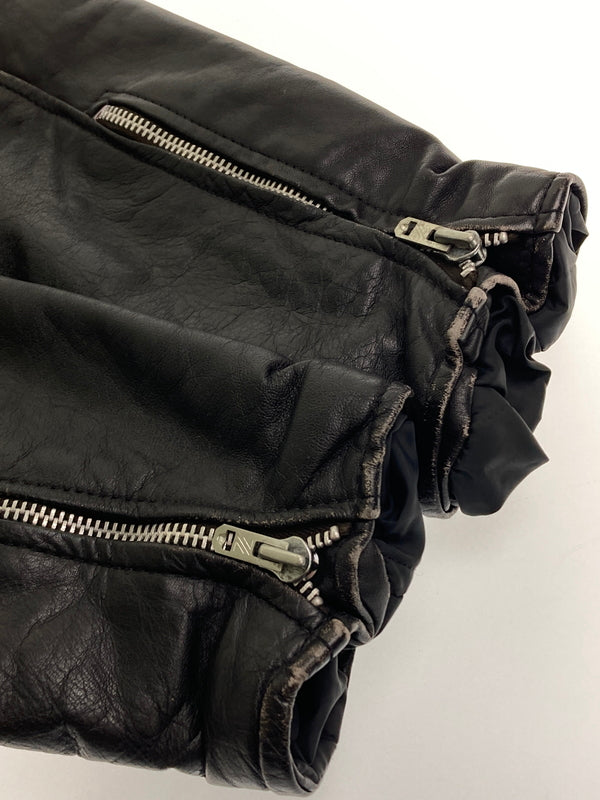 【中古品】【メンズ】 BRANDED GARMENTS ブランデッドガーメンツ LEATHER DOUBLE RIDERES JACKET レザー ダブルライダースジャケット アウター 145-251119-kk-04-min サイズ：36 カラー：ブラック 万代Net店