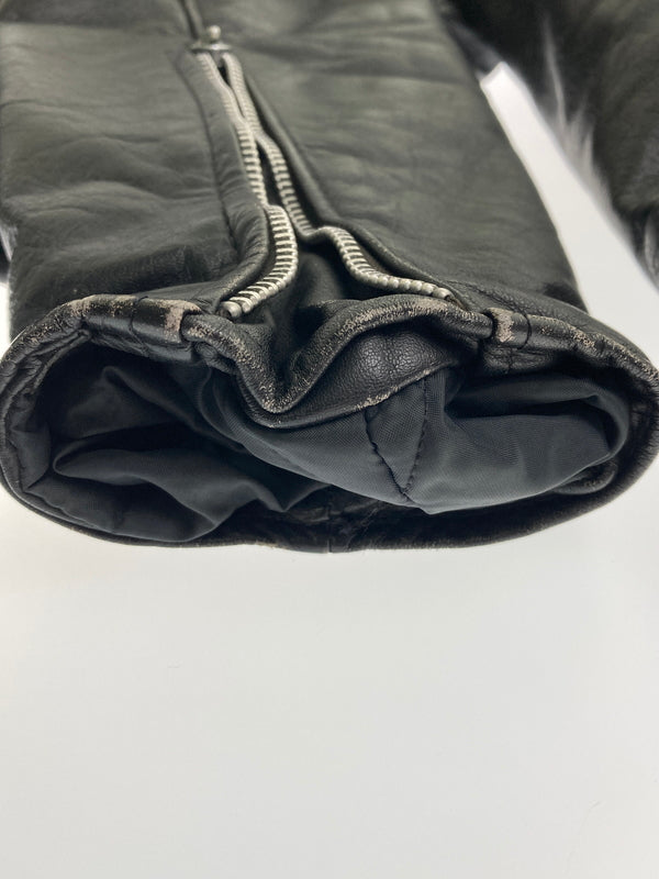 【中古品】【メンズ】 BRANDED GARMENTS ブランデッドガーメンツ LEATHER DOUBLE RIDERES JACKET レザー ダブルライダースジャケット アウター 145-251119-kk-04-min サイズ：36 カラー：ブラック 万代Net店