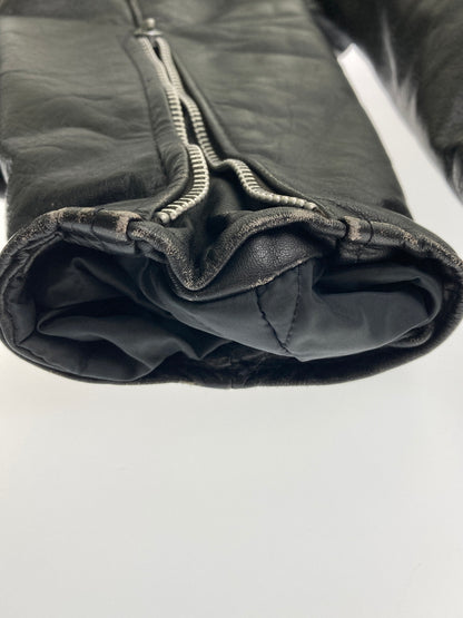 【中古品】【メンズ】 BRANDED GARMENTS ブランデッドガーメンツ LEATHER DOUBLE RIDERES JACKET レザー ダブルライダースジャケット アウター 145-251119-kk-04-min サイズ：36 カラー：ブラック 万代Net店