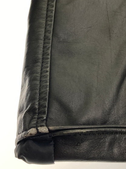 【中古品】【メンズ】 BRANDED GARMENTS ブランデッドガーメンツ LEATHER DOUBLE RIDERES JACKET レザー ダブルライダースジャケット アウター 145-251119-kk-04-min サイズ：36 カラー：ブラック 万代Net店