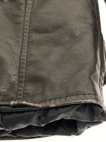 【中古品】【メンズ】 BRANDED GARMENTS ブランデッドガーメンツ LEATHER DOUBLE RIDERES JACKET レザー ダブルライダースジャケット アウター 145-251119-kk-04-min サイズ：36 カラー：ブラック 万代Net店