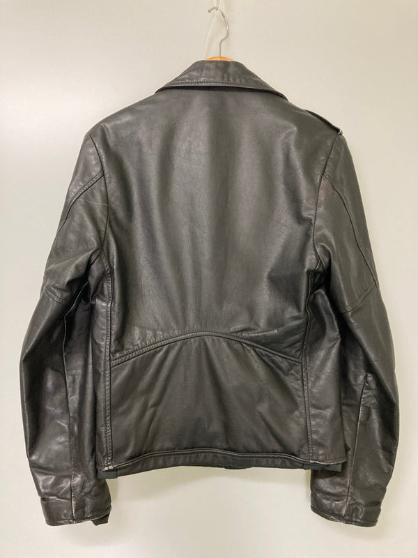 【中古品】【メンズ】 BRANDED GARMENTS ブランデッドガーメンツ LEATHER DOUBLE RIDERES JACKET レザー ダブルライダースジャケット アウター 145-251119-kk-04-min サイズ：36 カラー：ブラック 万代Net店