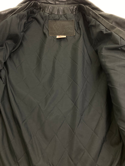 【中古品】【メンズ】 BRANDED GARMENTS ブランデッドガーメンツ LEATHER DOUBLE RIDERES JACKET レザー ダブルライダースジャケット アウター 145-251119-kk-04-min サイズ：36 カラー：ブラック 万代Net店