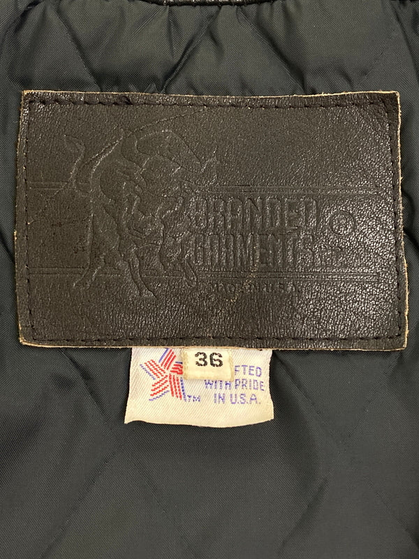 【中古品】【メンズ】 BRANDED GARMENTS ブランデッドガーメンツ LEATHER DOUBLE RIDERES JACKET レザー ダブルライダースジャケット アウター 145-251119-kk-04-min サイズ：36 カラー：ブラック 万代Net店