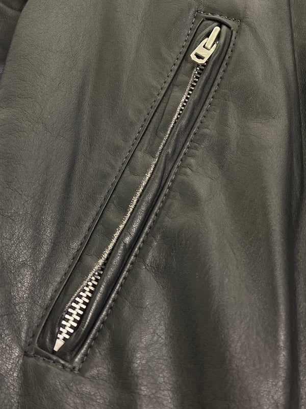【中古品】【メンズ】 BRANDED GARMENTS ブランデッドガーメンツ LEATHER DOUBLE RIDERES JACKET レザー ダブルライダースジャケット アウター 145-251119-kk-04-min サイズ：36 カラー：ブラック 万代Net店