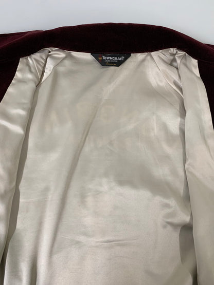 【中古品】【メンズ】 TOWNCRAFT タウンクラフト × WAIPER ウェイパー 別注 コラボ SOUVENIR VIET-NAM JACKET VELOUR TL24S002WP スーベニア ベトナムジャケット ベロア ライトアウター 145-251119-kk-27-min サイズ：L カラー：ワイン 万代Net店