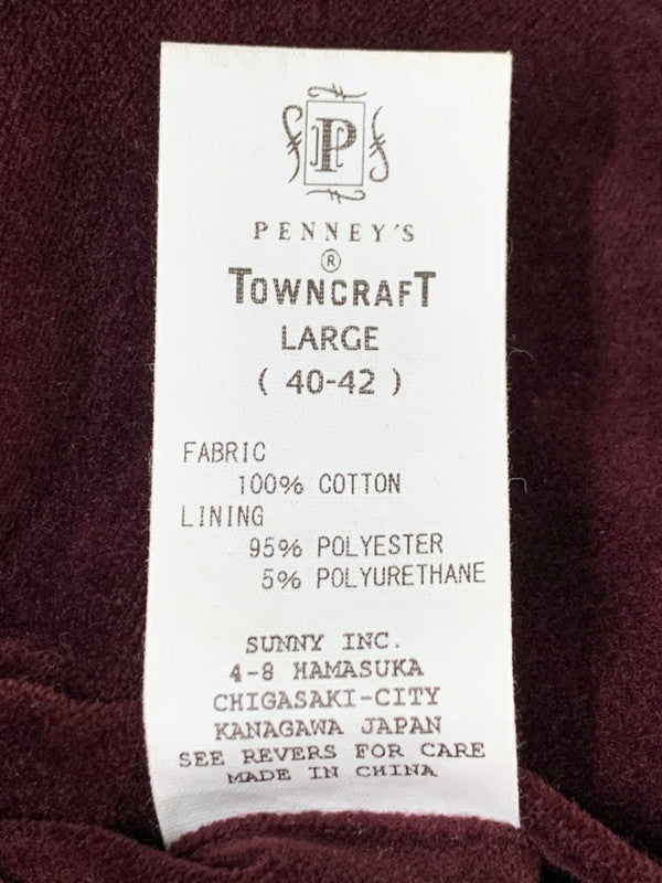 【中古品】【メンズ】 TOWNCRAFT タウンクラフト × WAIPER ウェイパー 別注 コラボ SOUVENIR VIET-NAM JACKET VELOUR TL24S002WP スーベニア ベトナムジャケット ベロア ライトアウター 145-251119-kk-27-min サイズ：L カラー：ワイン 万代Net店